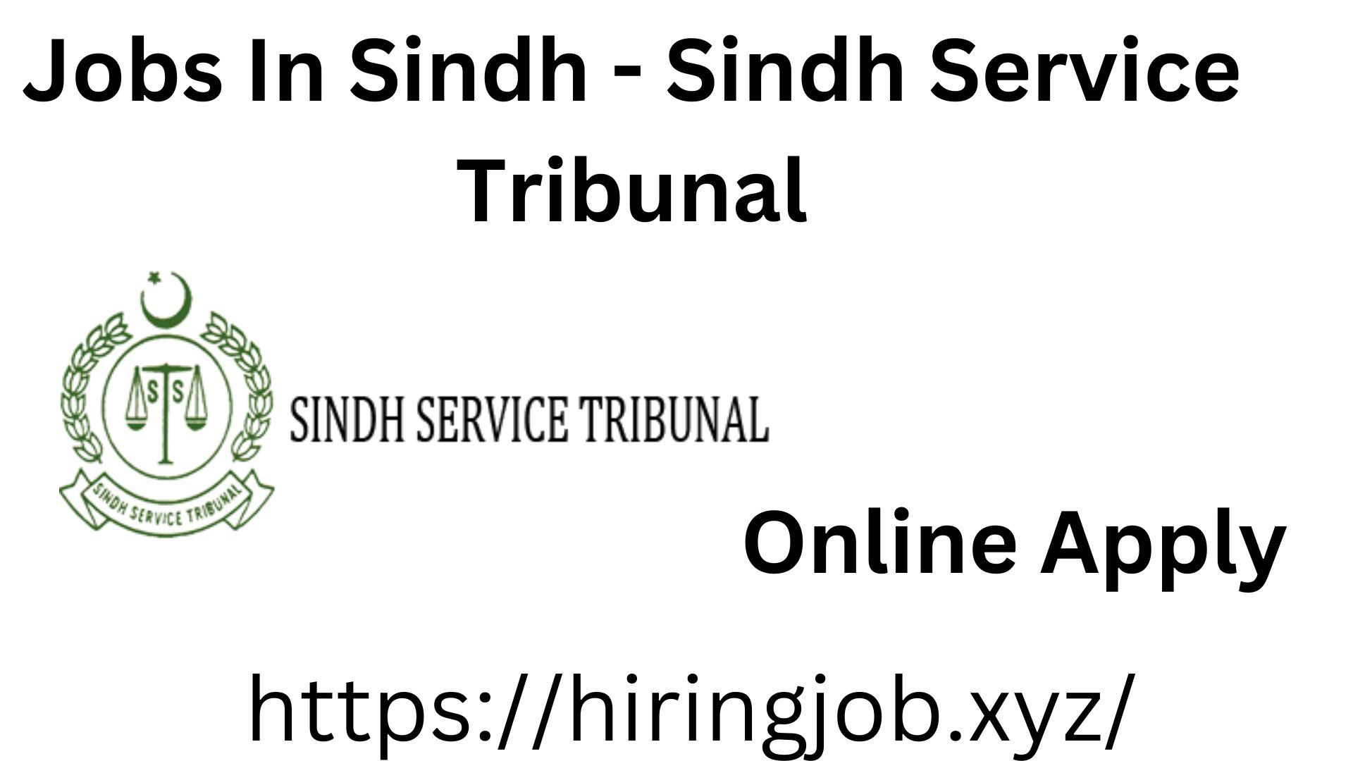 Jobs In Sindh - Sindh Service Tribunal